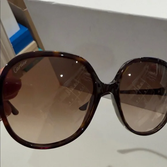 Cartier Classic Brown Sunglasses - Picture 6 of 15
